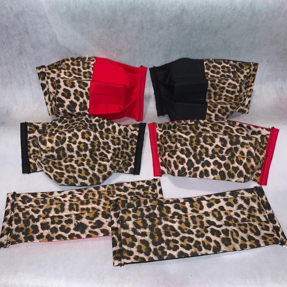 Custom Cheetah face mask